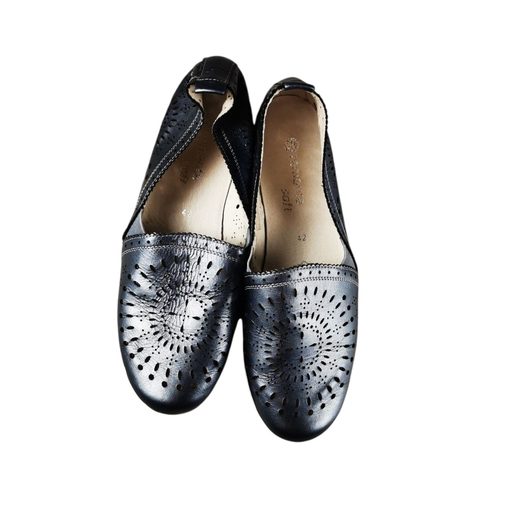 Black Leather Women's Shoes